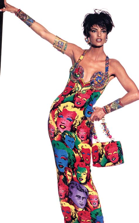 pop art versace|Versace warhol dress.